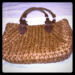 Straw Shoulder Tote